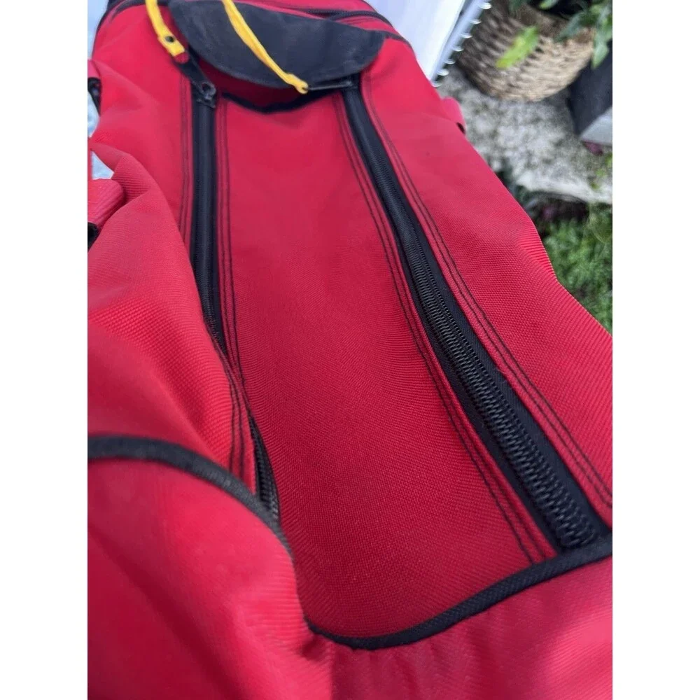 Vintage 1990’s Marlboro Adventure Team Red Duffle Bag Travel Gym Bag Nice